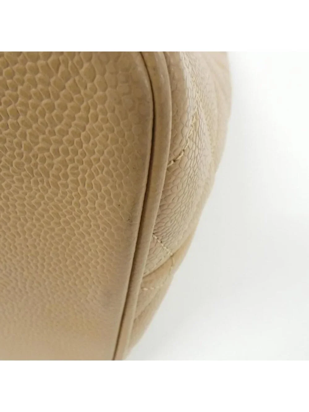 Chanel Vintage Bag Handbag Beige
